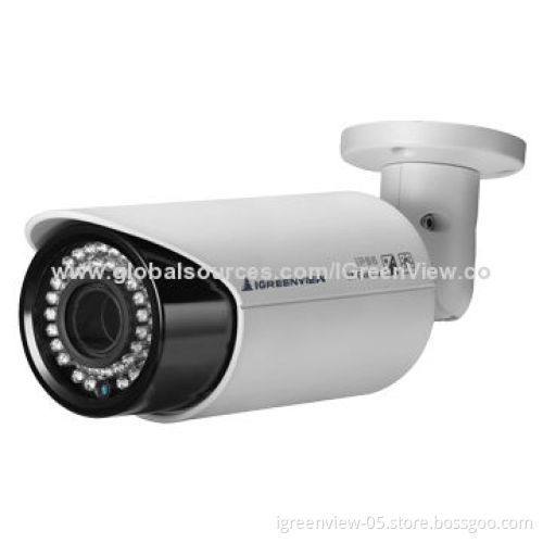 IP Camera, 5.0MP Waterproof Bullet, 2.8-12mm Varifocal Lens, 42pcs IR LED, PoE Support